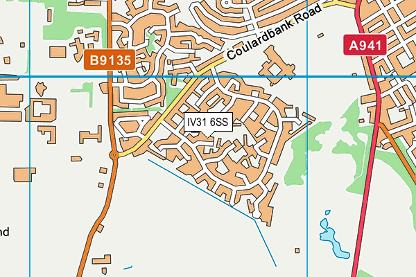 IV31 6SS map - OS VectorMap District (Ordnance Survey)