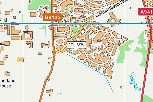 IV31 6SW map - OS VectorMap District (Ordnance Survey)