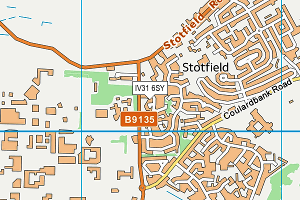 IV31 6SY map - OS VectorMap District (Ordnance Survey)