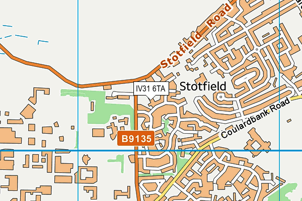 IV31 6TA map - OS VectorMap District (Ordnance Survey)