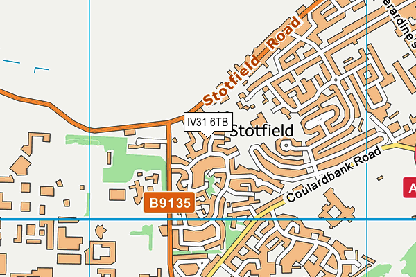 IV31 6TB map - OS VectorMap District (Ordnance Survey)