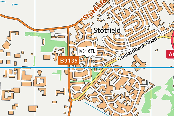 IV31 6TL map - OS VectorMap District (Ordnance Survey)