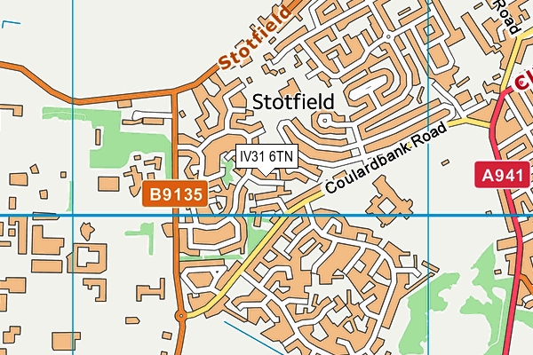 IV31 6TN map - OS VectorMap District (Ordnance Survey)