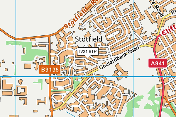 IV31 6TP map - OS VectorMap District (Ordnance Survey)