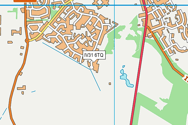 IV31 6TQ map - OS VectorMap District (Ordnance Survey)