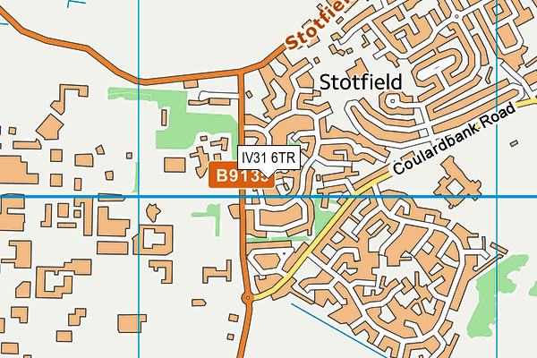 IV31 6TR map - OS VectorMap District (Ordnance Survey)
