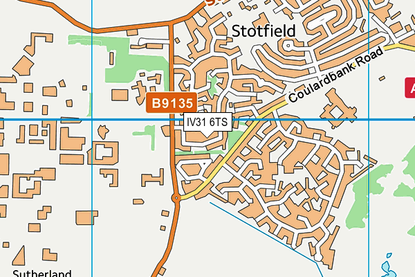 IV31 6TS map - OS VectorMap District (Ordnance Survey)