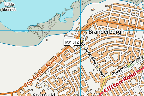 IV31 6TZ map - OS VectorMap District (Ordnance Survey)