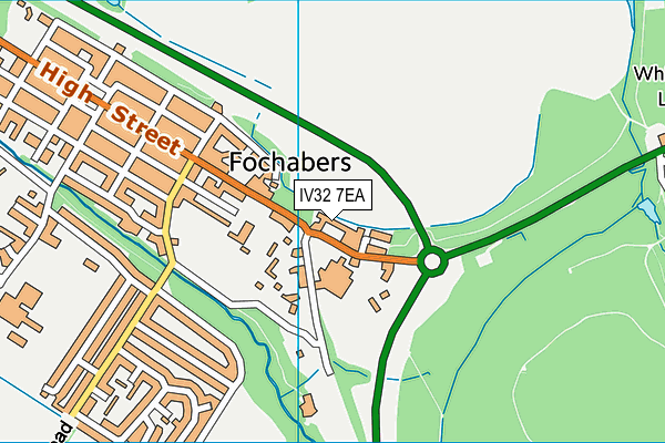 IV32 7EA map - OS VectorMap District (Ordnance Survey)