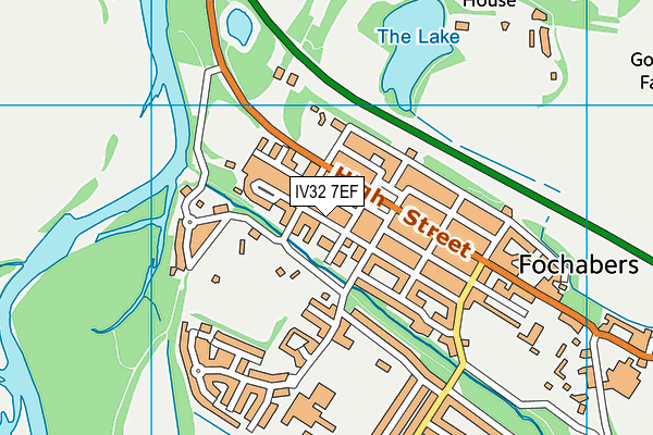 IV32 7EF map - OS VectorMap District (Ordnance Survey)