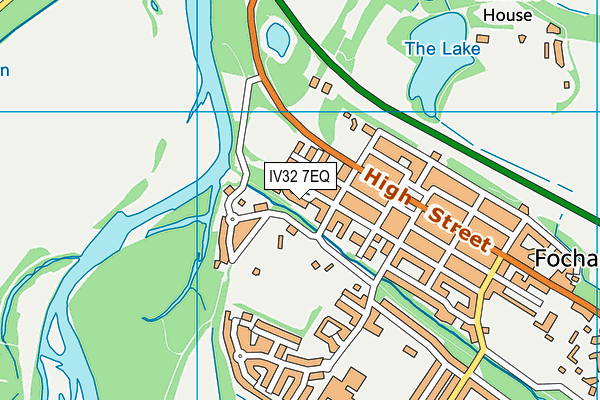 IV32 7EQ map - OS VectorMap District (Ordnance Survey)