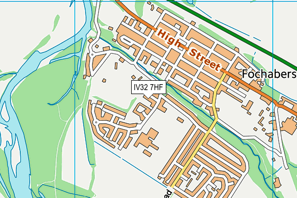 IV32 7HF map - OS VectorMap District (Ordnance Survey)