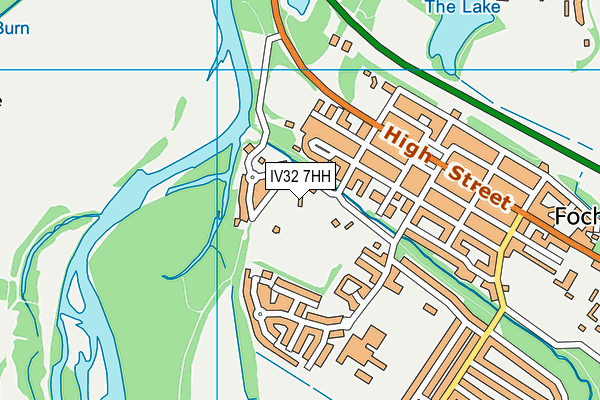 IV32 7HH map - OS VectorMap District (Ordnance Survey)