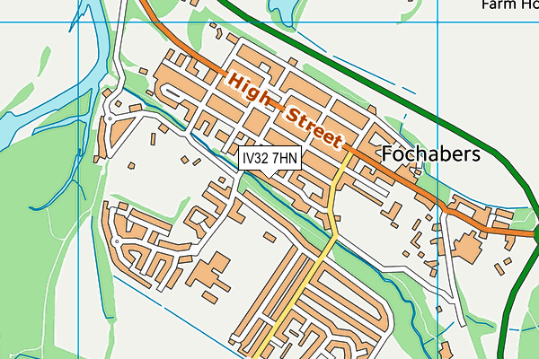 IV32 7HN map - OS VectorMap District (Ordnance Survey)