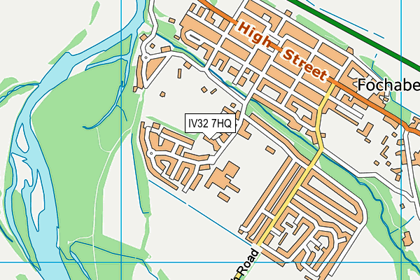 IV32 7HQ map - OS VectorMap District (Ordnance Survey)