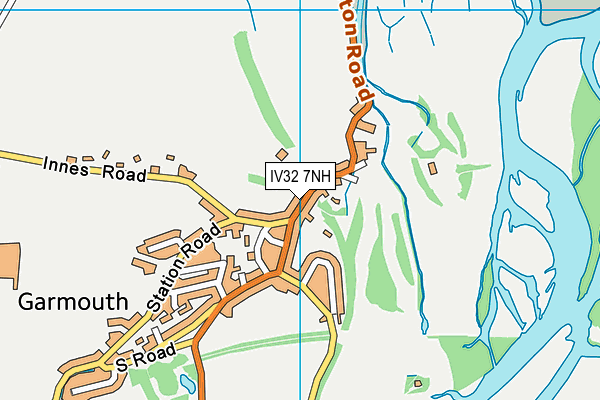 IV32 7NH map - OS VectorMap District (Ordnance Survey)