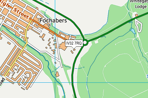 IV32 7RQ map - OS VectorMap District (Ordnance Survey)
