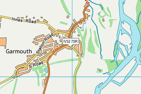 IV32 7SR map - OS VectorMap District (Ordnance Survey)