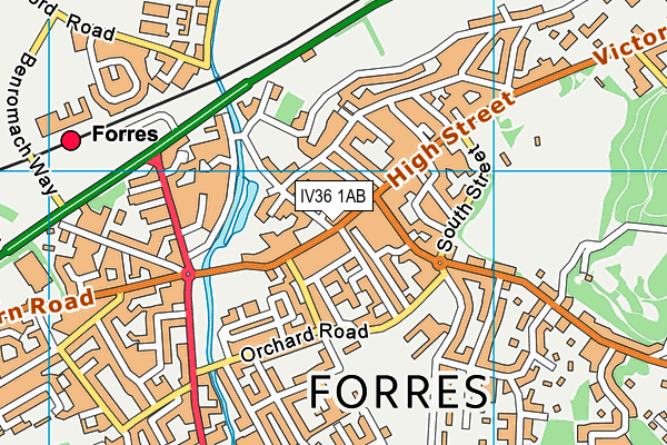 Map of P.S. NICHOLSON (FORRES) LIMITED at district scale