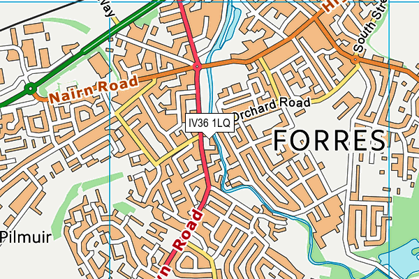 IV36 1LQ map - OS VectorMap District (Ordnance Survey)