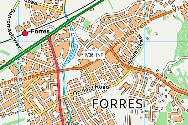 Map of FORRES HARDWARE LTD at district scale
