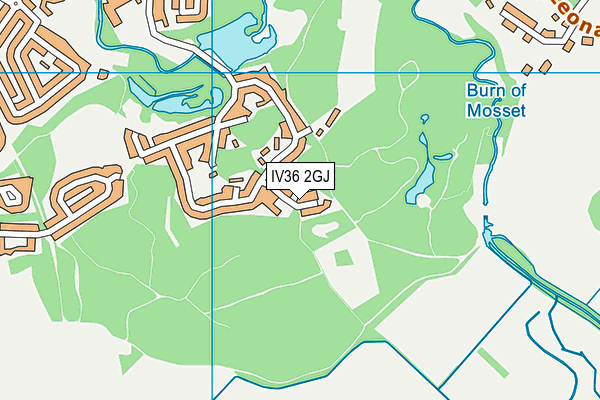 IV36 2GJ map - OS VectorMap District (Ordnance Survey)