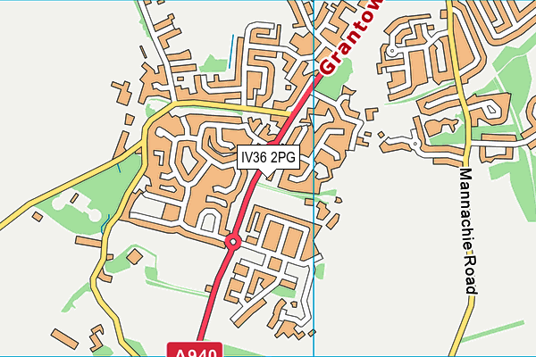 IV36 2PG map - OS VectorMap District (Ordnance Survey)