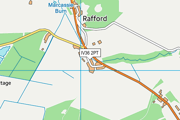 IV36 2PT map - OS VectorMap District (Ordnance Survey)
