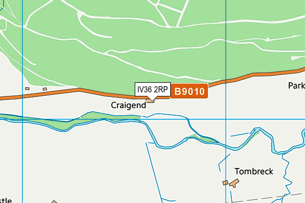 IV36 2RP map - OS VectorMap District (Ordnance Survey)