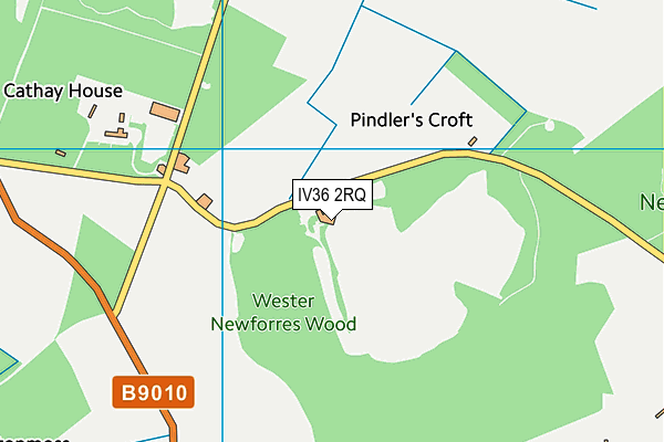 IV36 2RQ map - OS VectorMap District (Ordnance Survey)