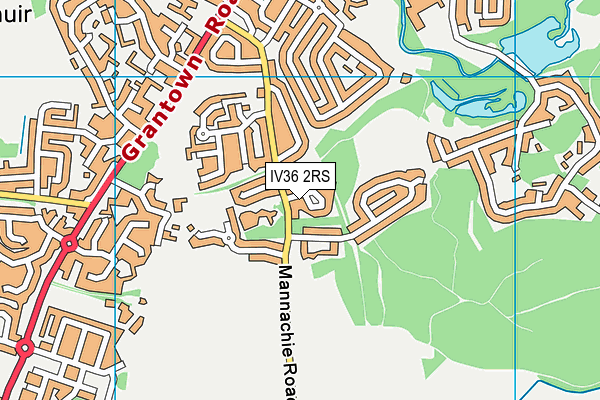 IV36 2RS map - OS VectorMap District (Ordnance Survey)