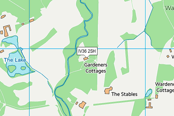 IV36 2SH map - OS VectorMap District (Ordnance Survey)