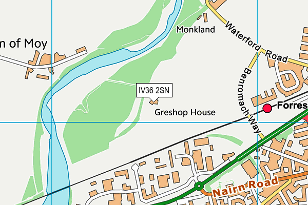 IV36 2SN map - OS VectorMap District (Ordnance Survey)