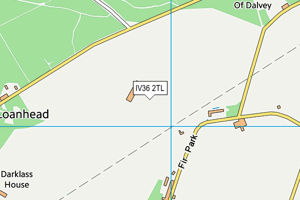 IV36 2TL map - OS VectorMap District (Ordnance Survey)