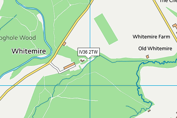 IV36 2TW map - OS VectorMap District (Ordnance Survey)