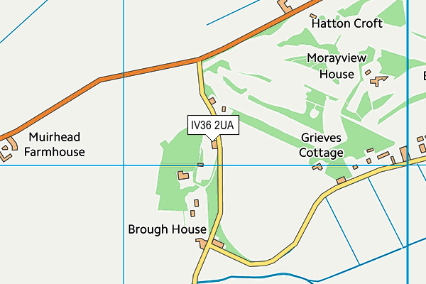 IV36 2UA map - OS VectorMap District (Ordnance Survey)