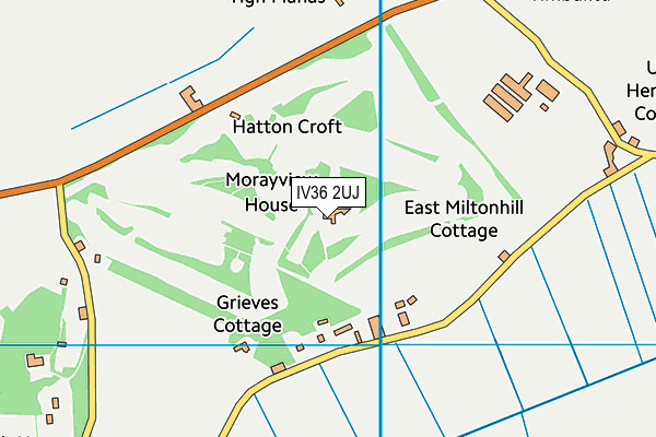 IV36 2UJ map - OS VectorMap District (Ordnance Survey)