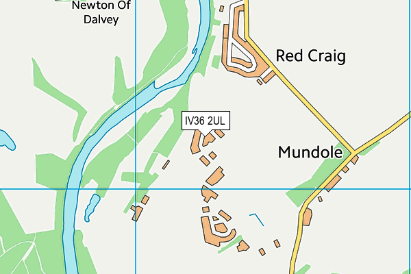 IV36 2UL map - OS VectorMap District (Ordnance Survey)