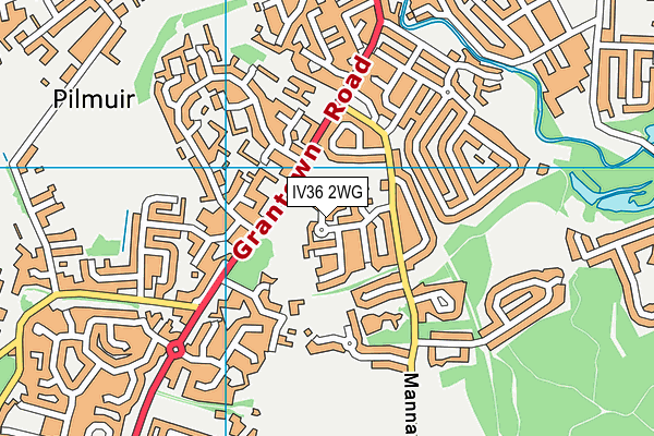 IV36 2WG map - OS VectorMap District (Ordnance Survey)