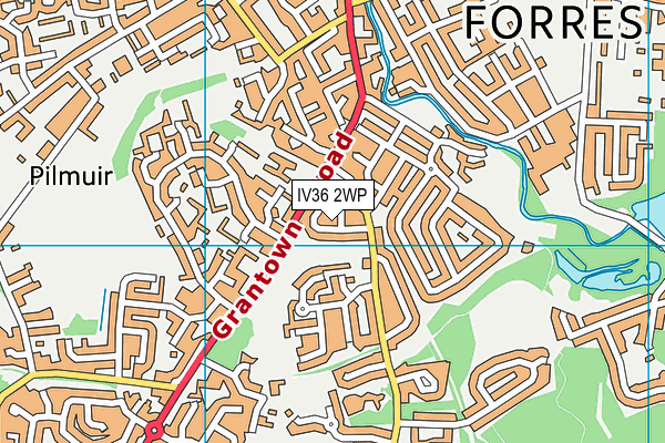 IV36 2WP map - OS VectorMap District (Ordnance Survey)