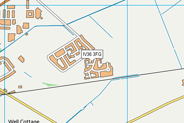 IV36 3FG map - OS VectorMap District (Ordnance Survey)