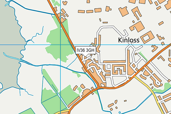 IV36 3GH map - OS VectorMap District (Ordnance Survey)