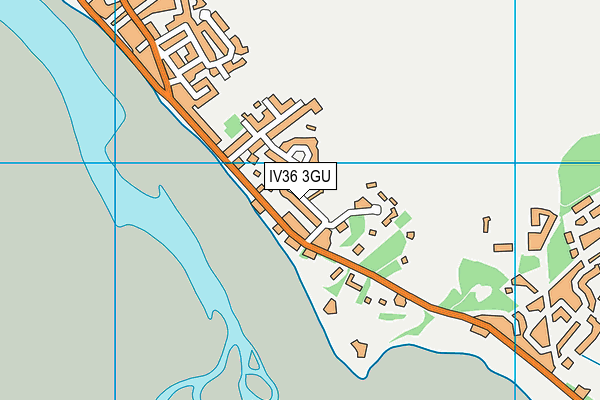 IV36 3GU map - OS VectorMap District (Ordnance Survey)