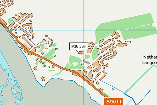 IV36 3SH map - OS VectorMap District (Ordnance Survey)