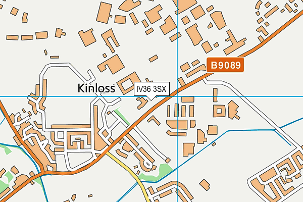 IV36 3SX map - OS VectorMap District (Ordnance Survey)