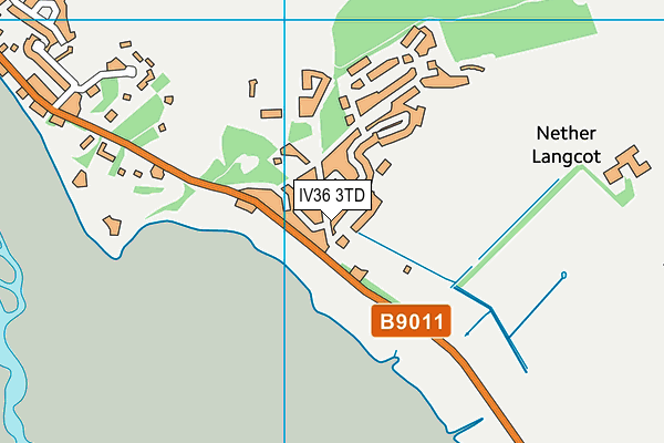 IV36 3TD map - OS VectorMap District (Ordnance Survey)