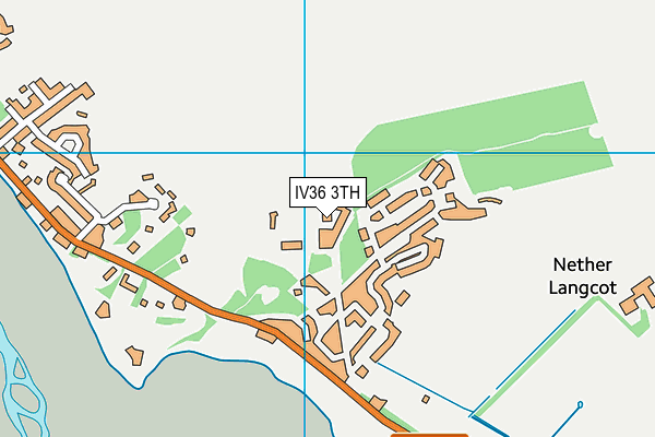 IV36 3TH map - OS VectorMap District (Ordnance Survey)