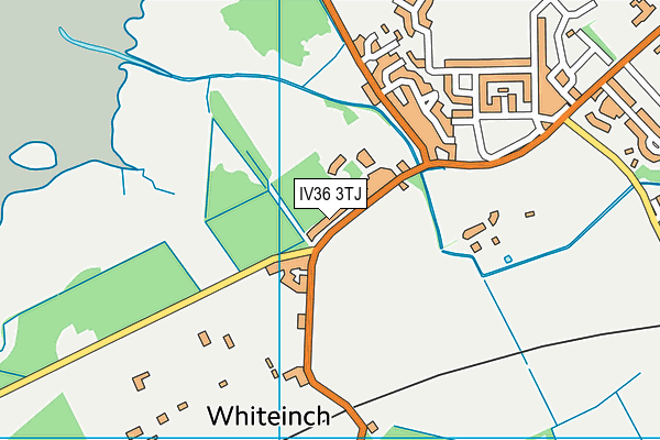 IV36 3TJ map - OS VectorMap District (Ordnance Survey)