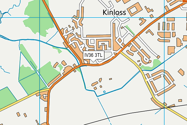 IV36 3TL map - OS VectorMap District (Ordnance Survey)
