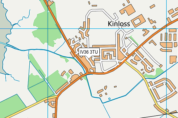 IV36 3TU map - OS VectorMap District (Ordnance Survey)